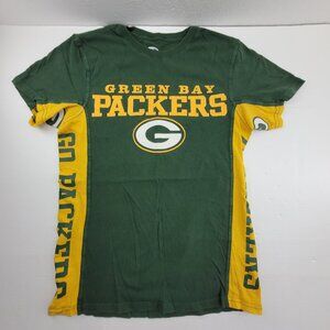 Green Bay Packers Shirt Mens S Go Packers down sides NFL Football Team Wisconsin